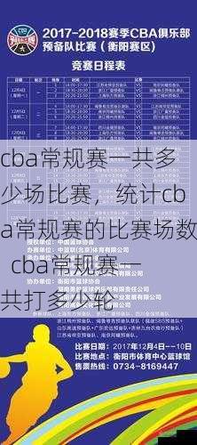 cba常规赛一共多少场比赛，统计cba常规赛的比赛场数  cba常规赛一共打多少轮